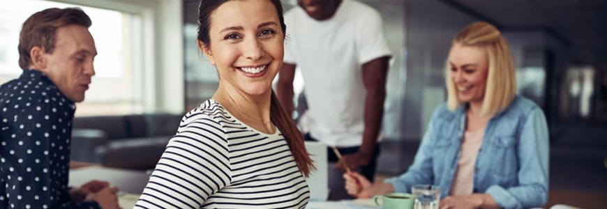 Young people in business
