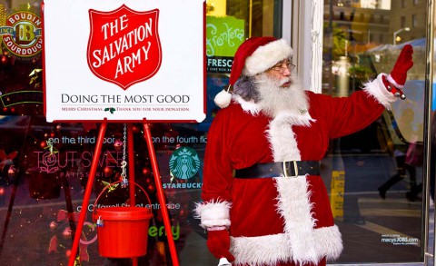 Santa for Salvation Army donations