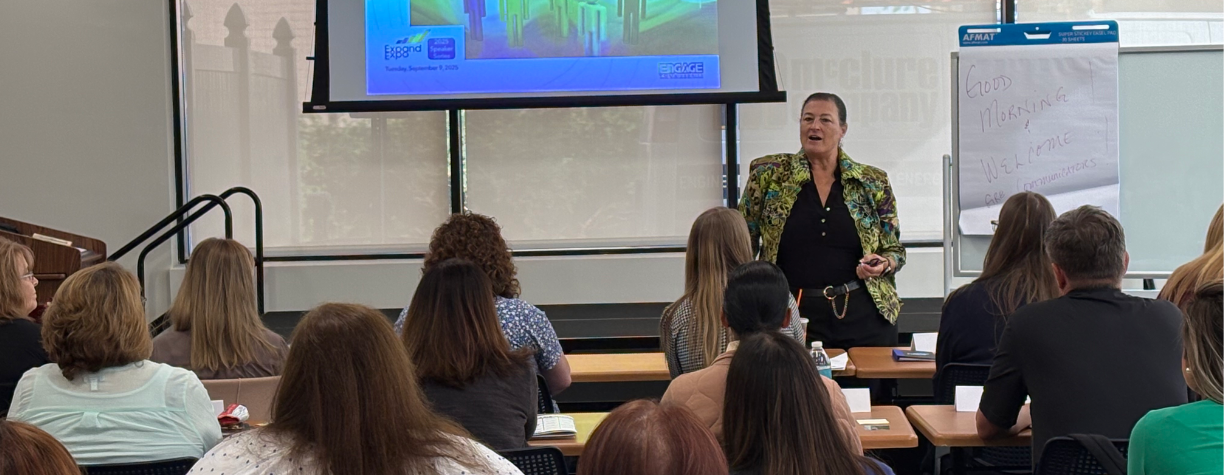 Speaker addressing the audience